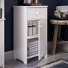 white floor cabinet with drawer