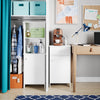 Medford Tall Floor Cabinet with Open Shelves