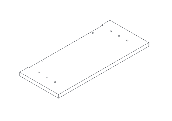 Prescott Single Door Wall Cabinet - Part 04 - Bottom Board