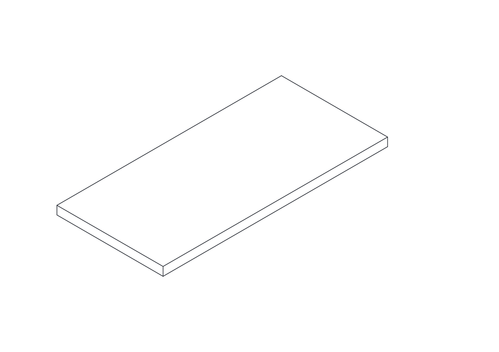 Prescott Single Door Wall Cabinet - Part 01 - Top Board