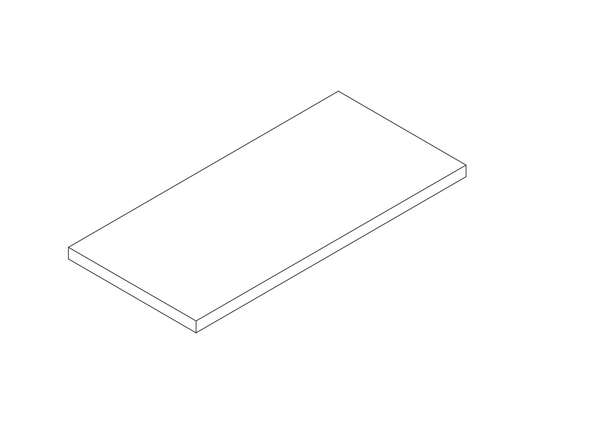 Prescott Single Door Wall Cabinet - Part 01 - Top Board