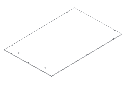 Prescott Single Door Wall Cabinet - Part 08 - Back Panel