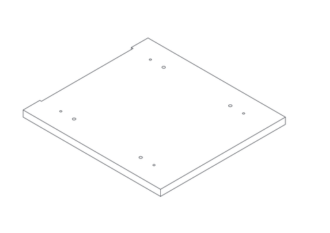 Prescott Tall Cabinet - Part 10 - Middle Connection Board
