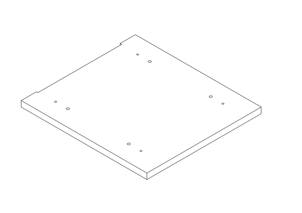Prescott Tall Cabinet - Part 10 - Middle Connection Board