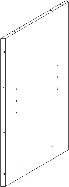 Monroe Tall Corner Cabinet - Part 10 - Lower Left Side Panel