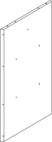 Monroe Tall Corner Cabinet - Part 02 - Upper Left Side Panel