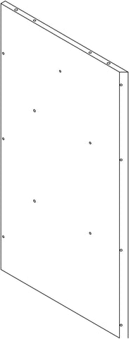 Monroe Tall Corner Cabinet - Part 03 - Upper Right Side Panel
