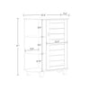 Brookfield Single Door Floor Cabinet with Side Shelves