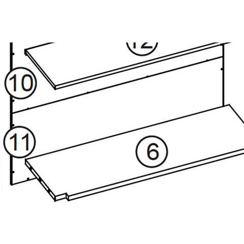 Somerset Two-Door Wall Cabinet - Part 11 - Lower Back Board