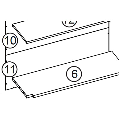 Somerset Two-Door Wall Cabinet - Part 11 - Lower Back Board