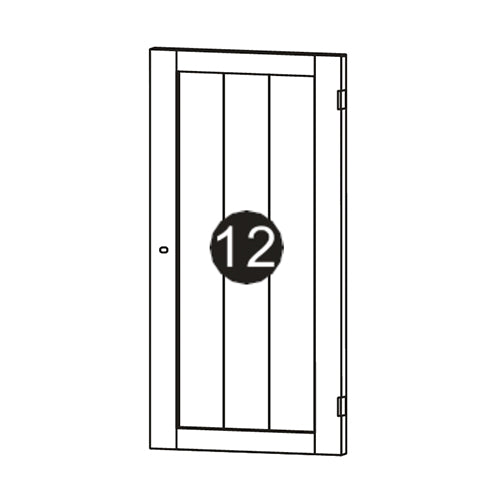 Ashland 1 Door, 3 Drawer Floor Cabinet - Part 12 - Door