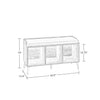 Woodbury Storage Bench with Cubbies