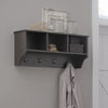 Woodbury Wall Shelf with Cubbies and Hooks