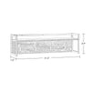 Afton 4-Hook Metal Frame Wall Shelf