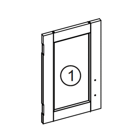 Somerset Two-Door Wall Cabinet - Part 01 - Left Door