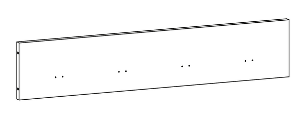 Afton 4-Hook Metal Frame Wall Shelf - Part 2 - Back Board