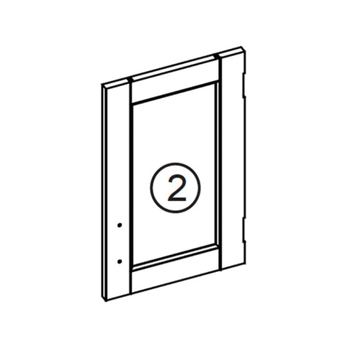 Somerset Two-Door Wall Cabinet - Part 02 - Right Door