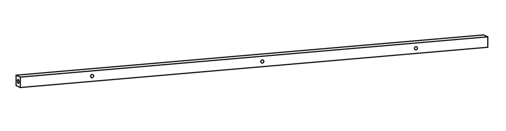 Afton 4-Hook Metal Frame Wall Shelf - Part 3 - Back Cross Bar