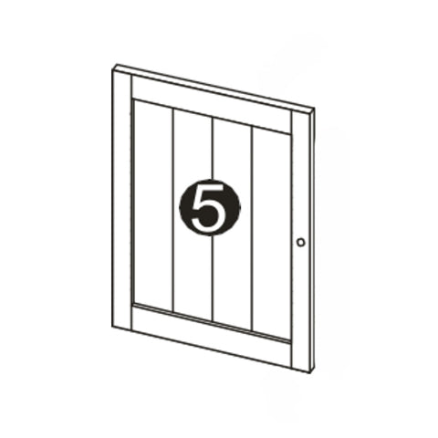 Ashland Two Door Wall Cabinet - Part 05 - Left Door