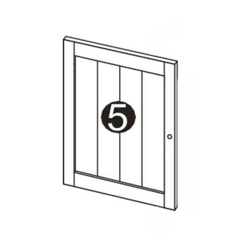 Ashland Two Door Wall Cabinet - Part 05 - Left Door