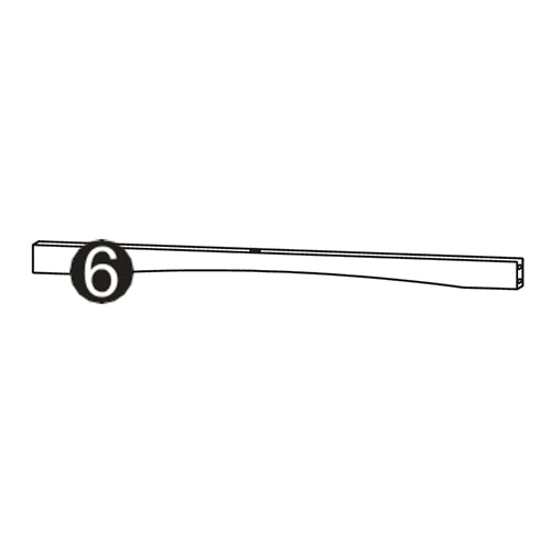 Ashland 1 Door, 3 Drawer Floor Cabinet - Part 06 - Decorative Panel