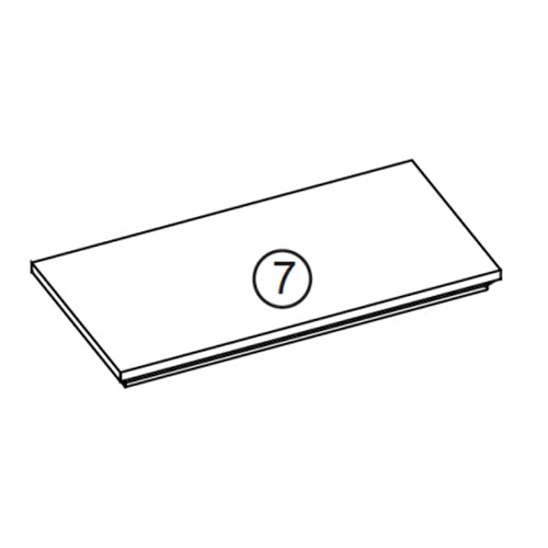 Somerset Two Door Floor Cabinet - Part 07 - Top Board