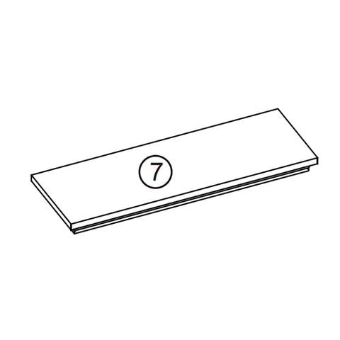 Somerset Two-Door Wall Cabinet - Part 07 - Top Board