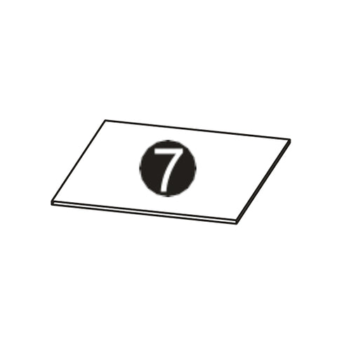 Ashland 1 Door, 3 Drawer Floor Cabinet - Part 07 - Drawer Bottom Board