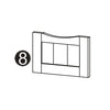 Ashland 1 Door, 3 Drawer Floor Cabinet - Part 08 - Drawer Front Board