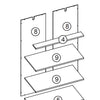 Somerset Two Door Floor Cabinet with Drawer - Part 08 - Back Board