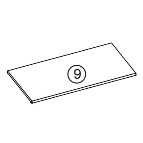 Somerset Two Door Floor Cabinet with Drawer - Part 09 - Shelf