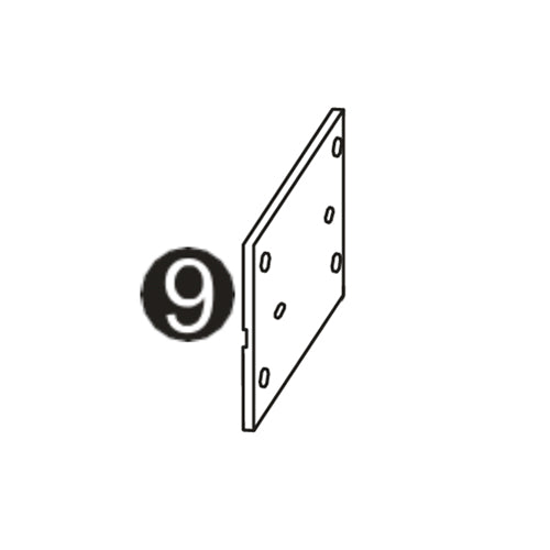 Ashland 1 Door, 3 Drawer Floor Cabinet - Part 09 - Drawer Side Panel