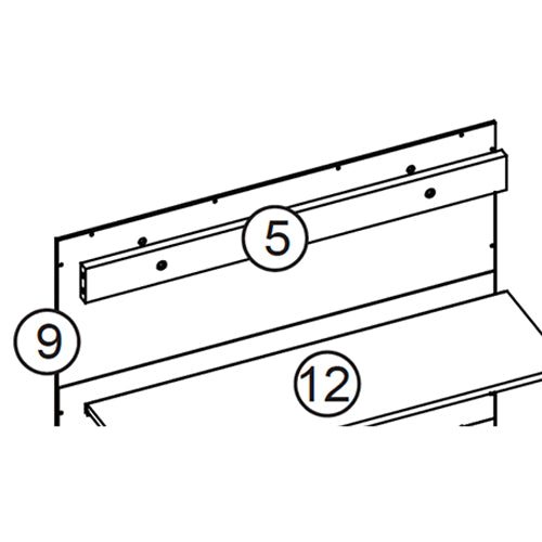 Somerset Two-Door Wall Cabinet - Part 09 - Upper Back Board