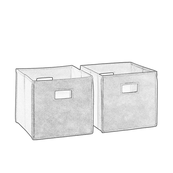 Kids Bookrack with Two Cubbies - Part - Bins