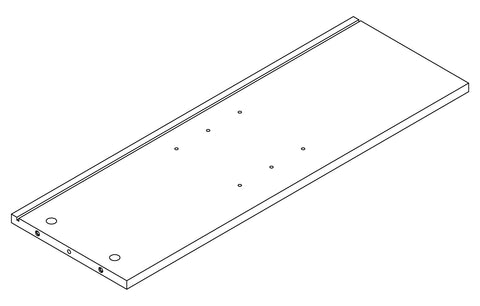 Brookfield Single Door Floor Cabinet with Side Shelves - Part 02 - Center Support Board