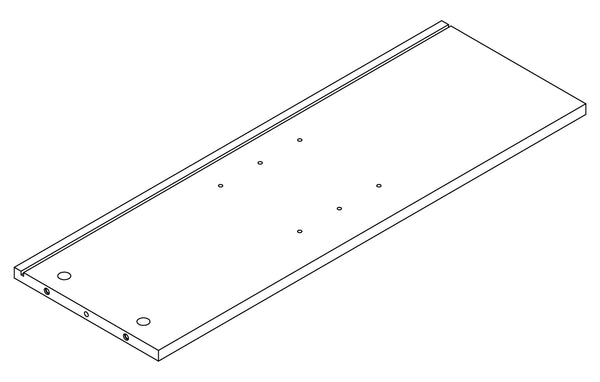 Brookfield Single Door Floor Cabinet with Side Shelves - Part 02 - Center Support Board