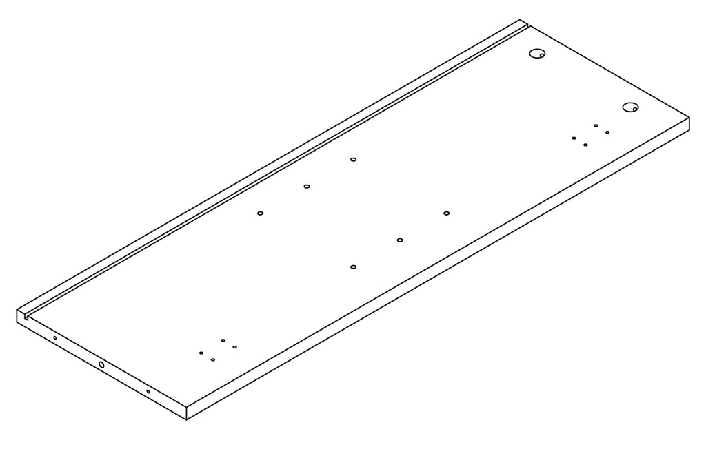 Brookfield Single Door Floor Cabinet with Side Shelves - Part 03 - Right Side Panel
