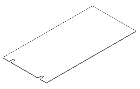 Brookfield Single Door Floor Cabinet with Side Shelves - Part 07 - Back Board