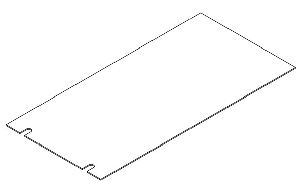 Brookfield Single Door Floor Cabinet with Side Shelves - Part 07 - Back Board