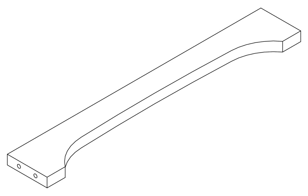 Brookfield Two-Door Corner Cabinet - Part 08 - Lower Cross Bar