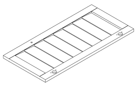 Brookfield Single Door Floor Cabinet with Side Shelves - Part 10 - Door