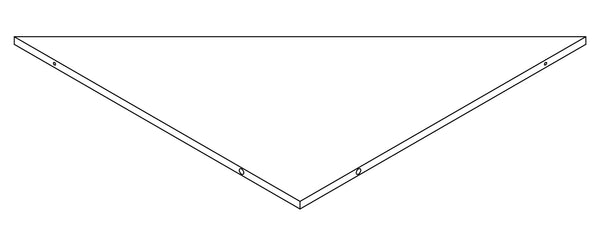 Brookfield Tall Corner Cabinet - Part 13 - Upper Open Shelf