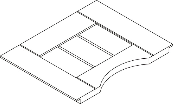Ashland Slim Cabinet with Drawer - Part  10 - Drawer Front Board