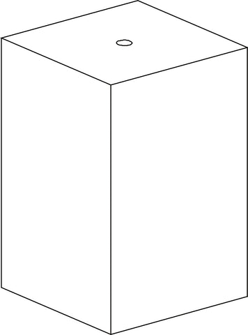 Book Nook Kids Storage Bench with Cubbies - Part 11 - Wood Leg