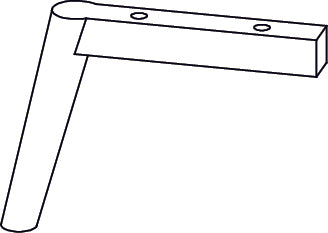 Woodbury Shoe Cabinet - Part 11 - Metal Leg