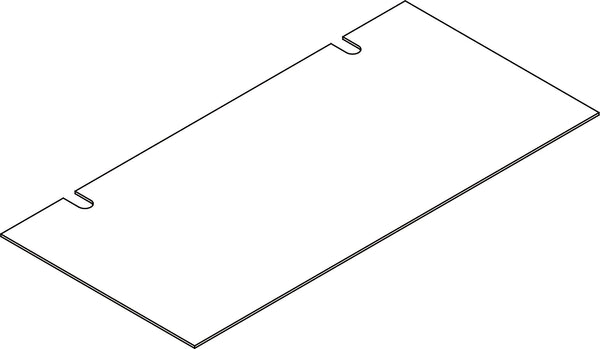 Kids Bookrack with Two Cubbies - Part 11 - Back Board