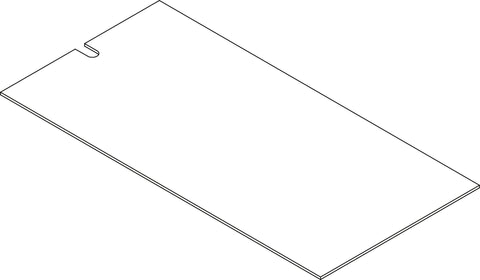 Book Nook Kids Cubby Storage Cabinet with Bookrack - Part 13 - Upper Back Board