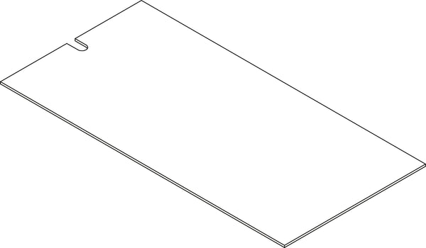 Book Nook Kids Cubby Storage Cabinet with Bookrack - Part 13 - Upper Back Board