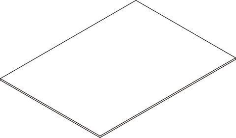 Ashland Slim Cabinet with Drawer - Part  14 - Drawer Bottom Board