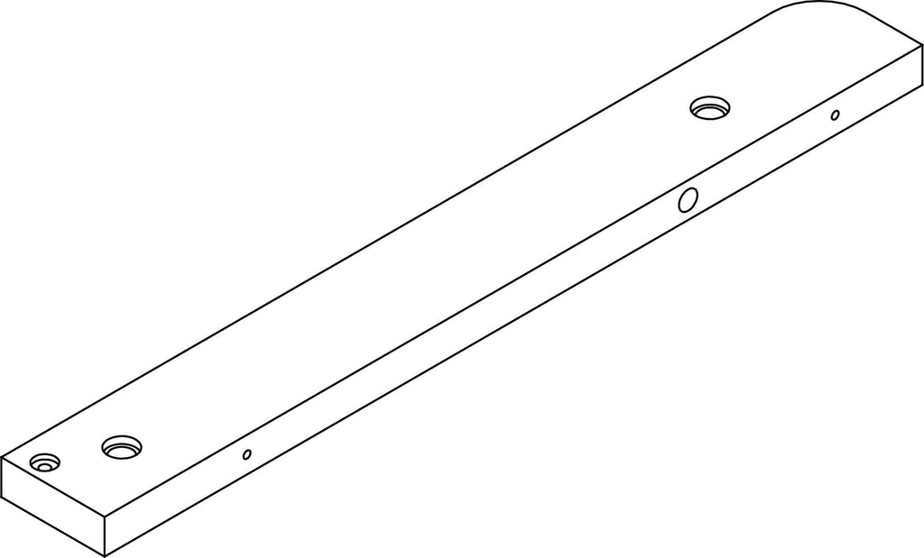 5-Tier Corner Ladder Shelf - Part 16 - Shelf #5 Left Rail Board